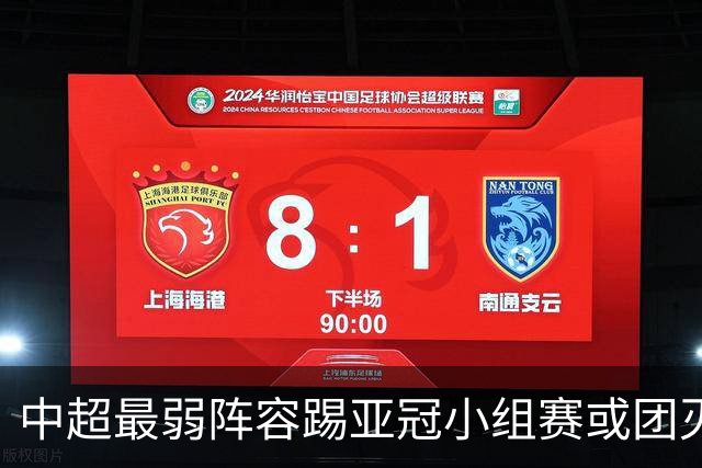 中超最弱阵容踢亚冠小组赛或团灭 海港还有附加赛